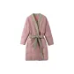 Smoke Pink Down Lace-Up Pajama Robe