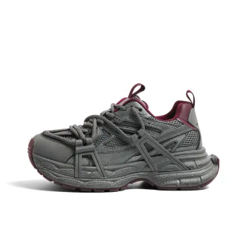 HUANQIU Cushioning, Slip Resistant, And Abrasion Resistant Low Top Chunky Sneakers Women's