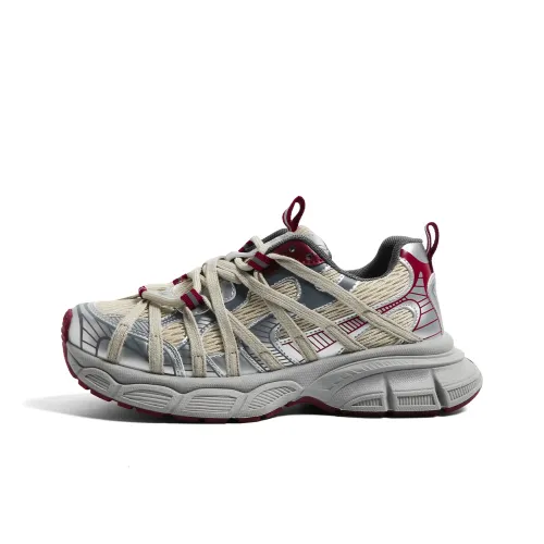 HUANQIU Cushioning Abrasion Resistant Breathable Low Top Chunky Sneakers Women's