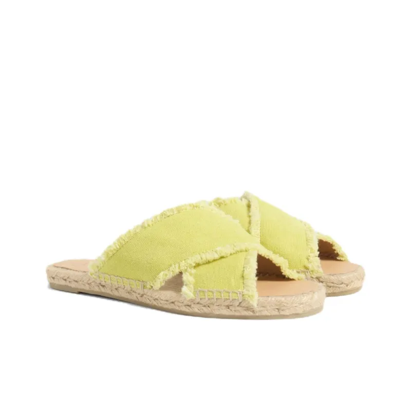 Castañer Rubber Sole Slip Resistant Slide Slippers Women's Yellow-2