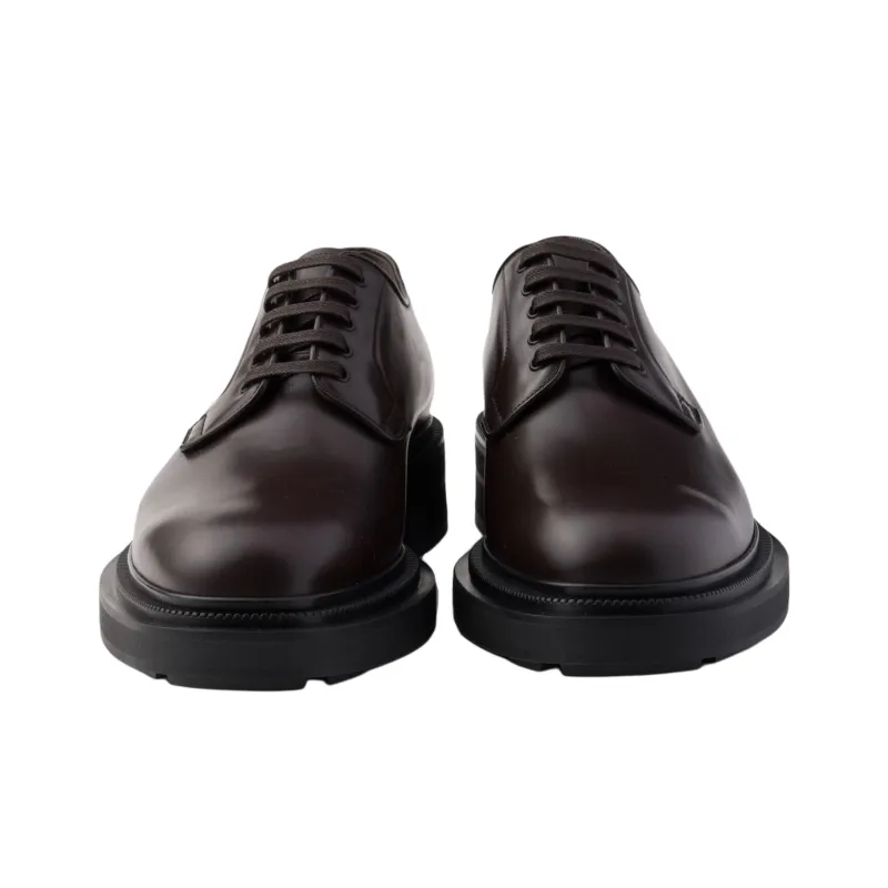 PRADA Casual Shoes 4.5cm Men's Brown-4