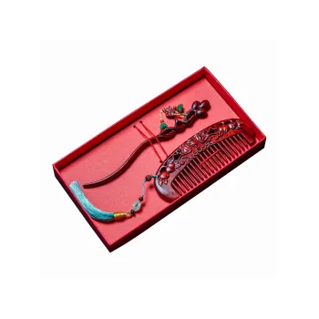 Xianyou Red Rosewood Hair Comb Unisex