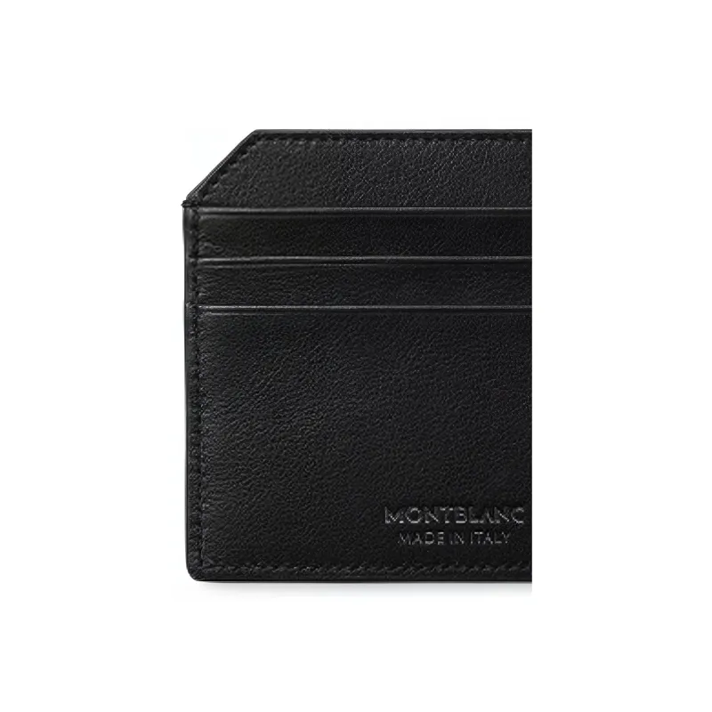 MONTBLANC Meisterstuck Cow Leather Patchwork Card Holder Men's Black-3