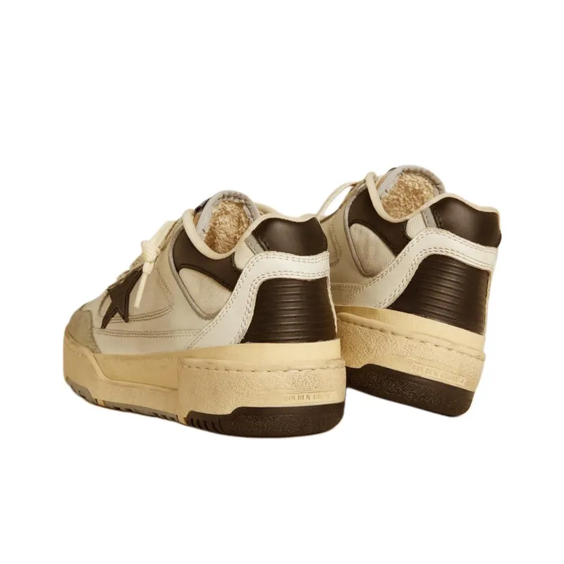Golden Goose Forty2 Low-Top Skateboard Shoes Women's Beige-3
