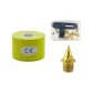 Box Included Carbon Gold Studs (Set of 18 Pcs+Nail Pullers)+Skin Tape Yellow 5CM*5M