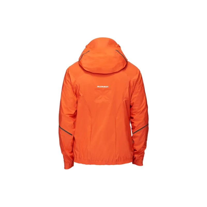 MAMMUT Water-Resistant Windbreaker Jacket Unisex Orange With Free Necklace-2