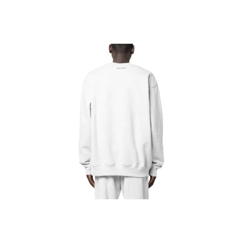 SPORTY & RICH Slogan print Cotton Sweatshirt-2