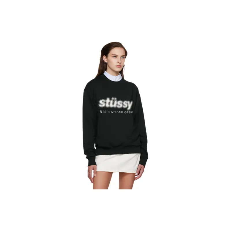 Stussy BLUR CREW ベージュ XL - メルカリ