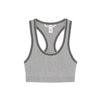 Victoria's Secret Luxe Cable Knit Bralette / Heather Grey Bra Women's Gray