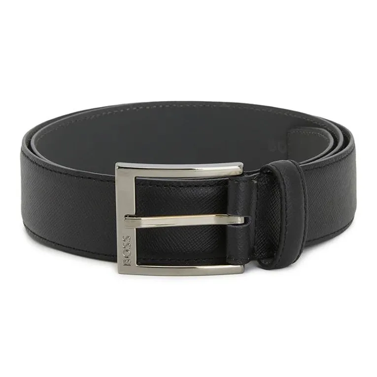 HUGO BOSS HUGO BOSS Logo Engraved Buckle Fastened Belt-0