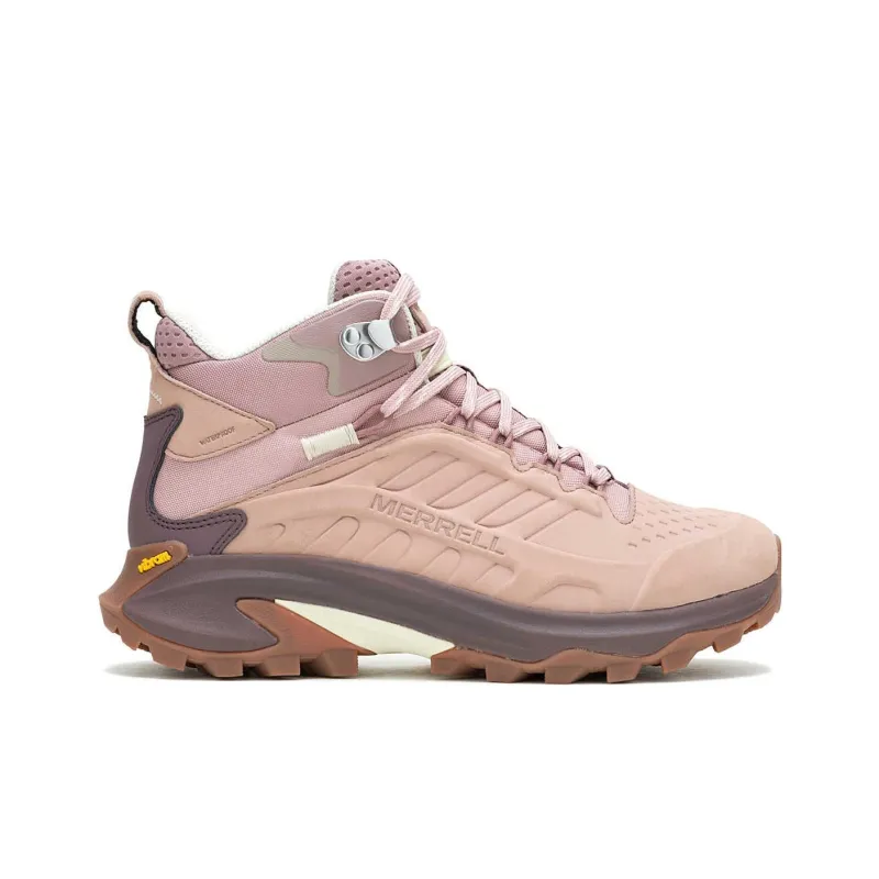 MERRELL Moab Speed 2 Leather Mid Waterproof Adobe Rose Women's-1