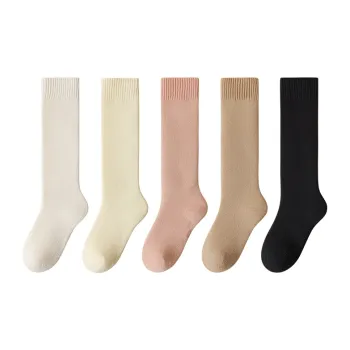 Temooues Mid Calf Socks Women's Combo Set