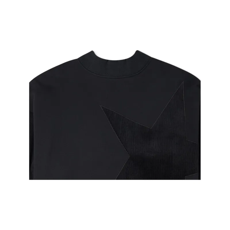 Converse STAR CREW Sweatshirt Winter Women's Black-2