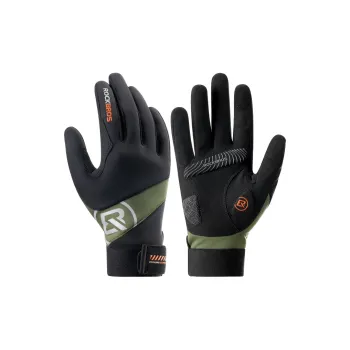 ROCKBROS Riding Equipment Cycling Glove Outdoor Unisex Polyester Elastane Black Green