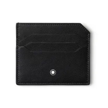 MONTBLANC Meisterstuck Cow Leather Patchwork Card Holder Men's Black