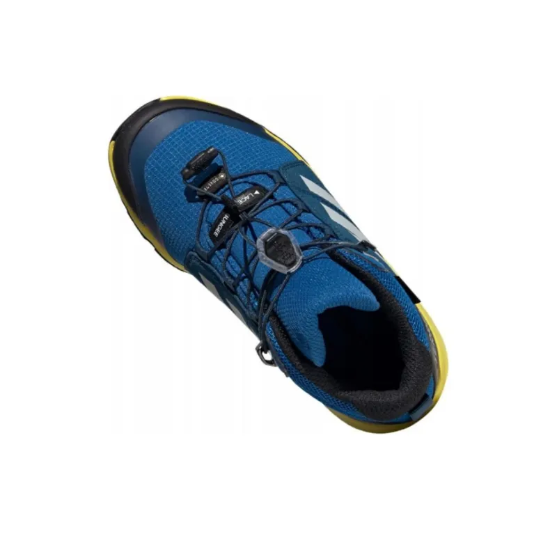 Adidas Terrex Mid GTX Anti-Slip Wear-Resistant Mid-Top Outdoor Shoes Unisex Blue-2