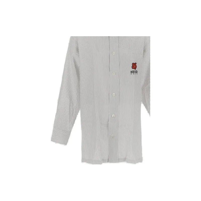 KENZO Striped Boke Flower Oversized Shirt-4
