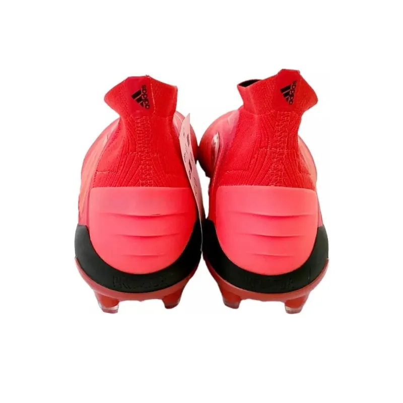 Adidas Predator 19+ Anti Slip Wear Resistant Soccer Shoes Men's Red-4
