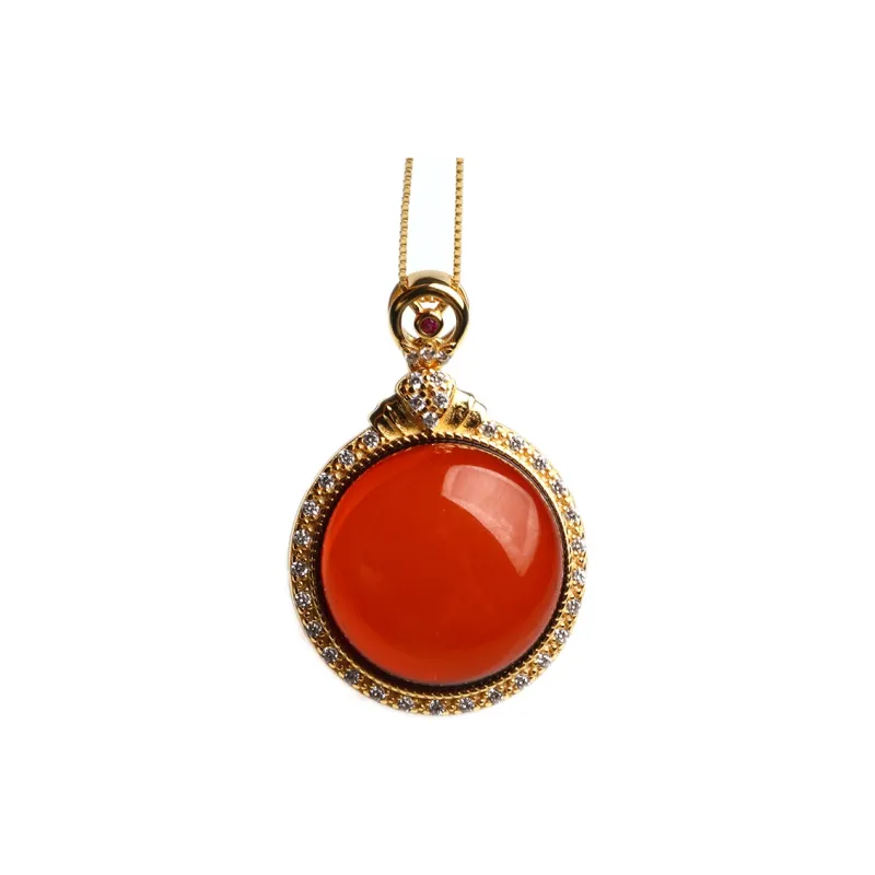 POSILAN Amber Necklaces Women's-0