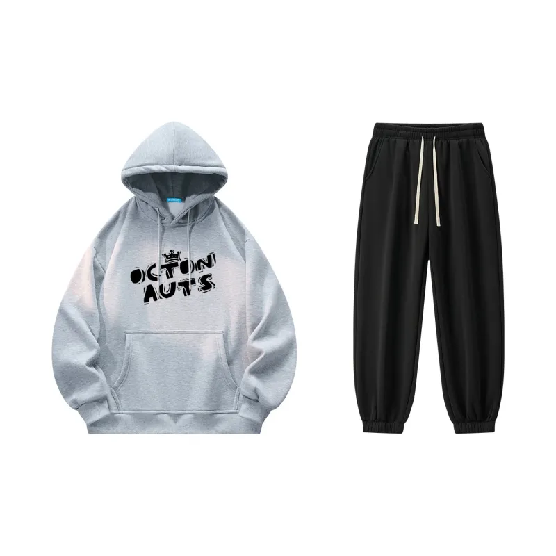 Small Columns Under The Sea Sweatshirt Set Unisex-15