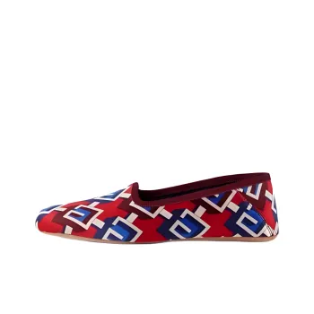 GUCCI Graphic Print Slippers Red Women's