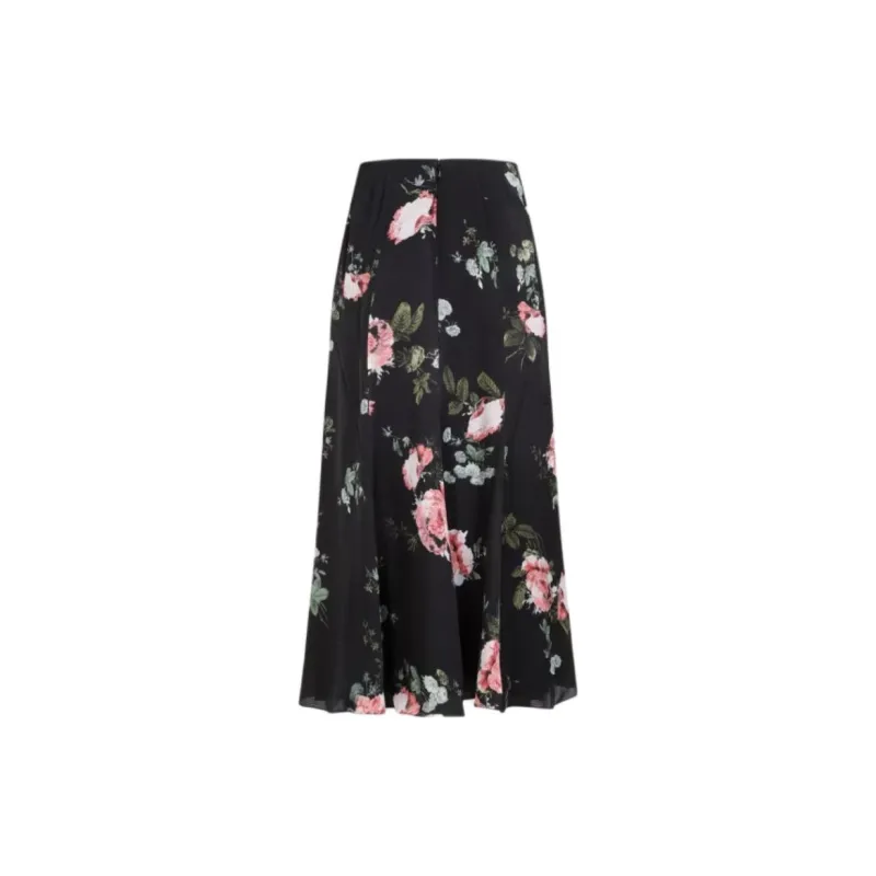 Erdem Floral print A line Midi Skirt-1