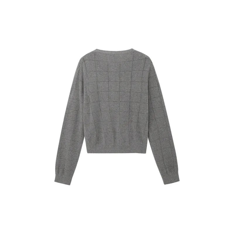 D'zzit Knitwear Women's Medium Gray-1