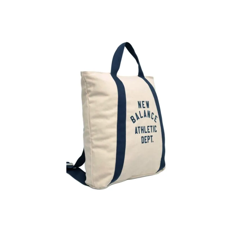 New Balance Cotton Patchwork Canvas Handbag Backpack Regular Unisex Marine Blue-2