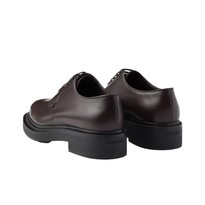 PRADA Casual Shoes 4.5cm Men's Brown-3