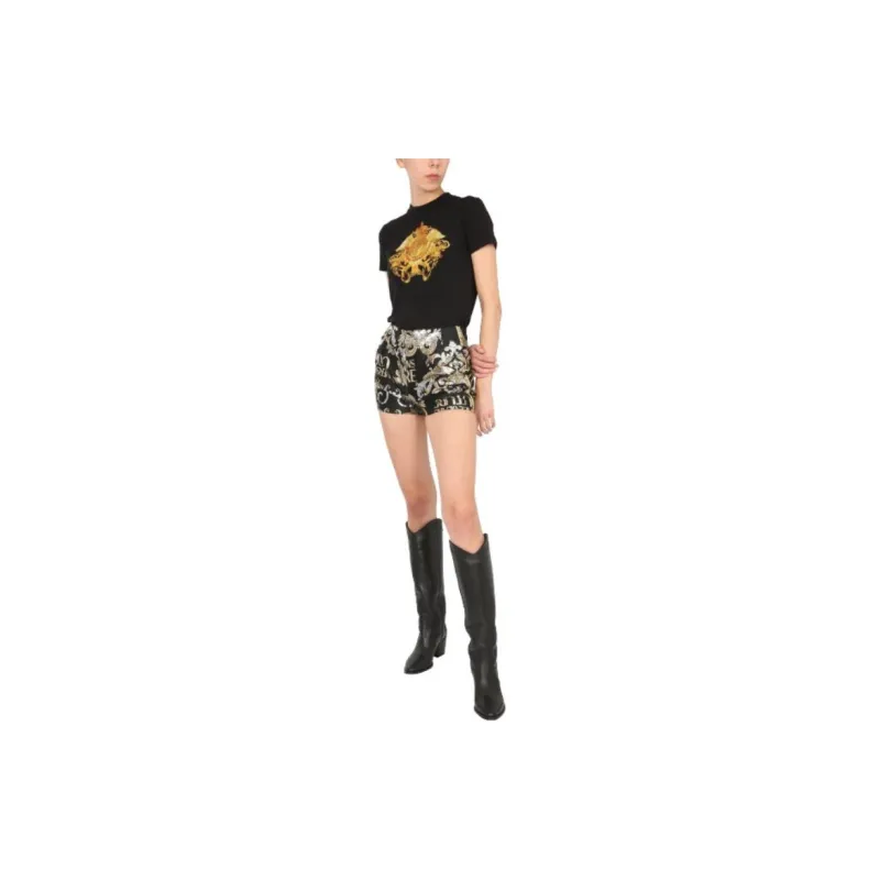 VERSACE JEANS COUTURE T Shirts Women's Black-4