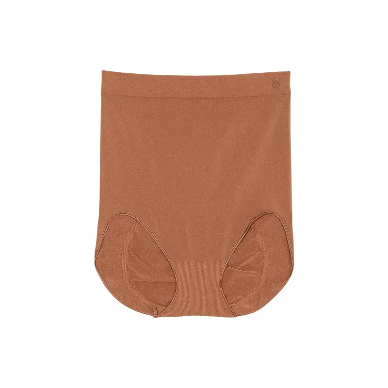 Victoria's Secret SeamlessShaping High-Waist Brief Panty / Caramel Shapewear Bottom Women's Caramel-0