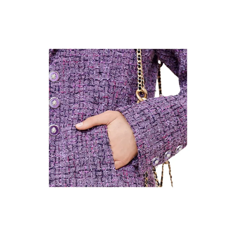 CHANEL SS22 Jackets Coats Women's Purple-3