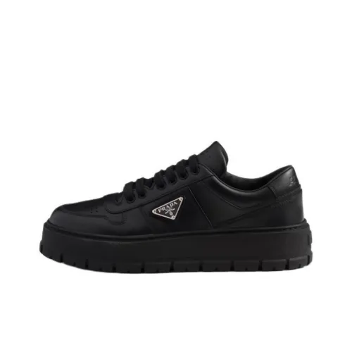 PRADA Low Top Skateboard Shoes Men's Black