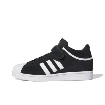 Adidas Originals Pro Shell Anti Slip Wear Resistant Mid Top Skateboard Shoes Men's Black White