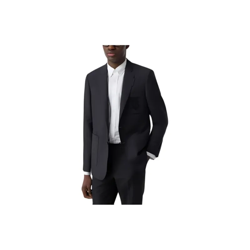 Burberry Business Suits Coats Men's Dark Blue-2