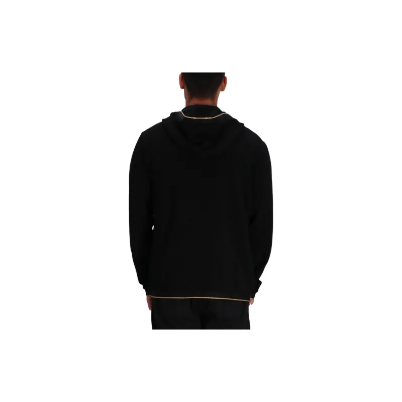 EMPORIO ARMANI Logo Patch Zipped Hoodie-1