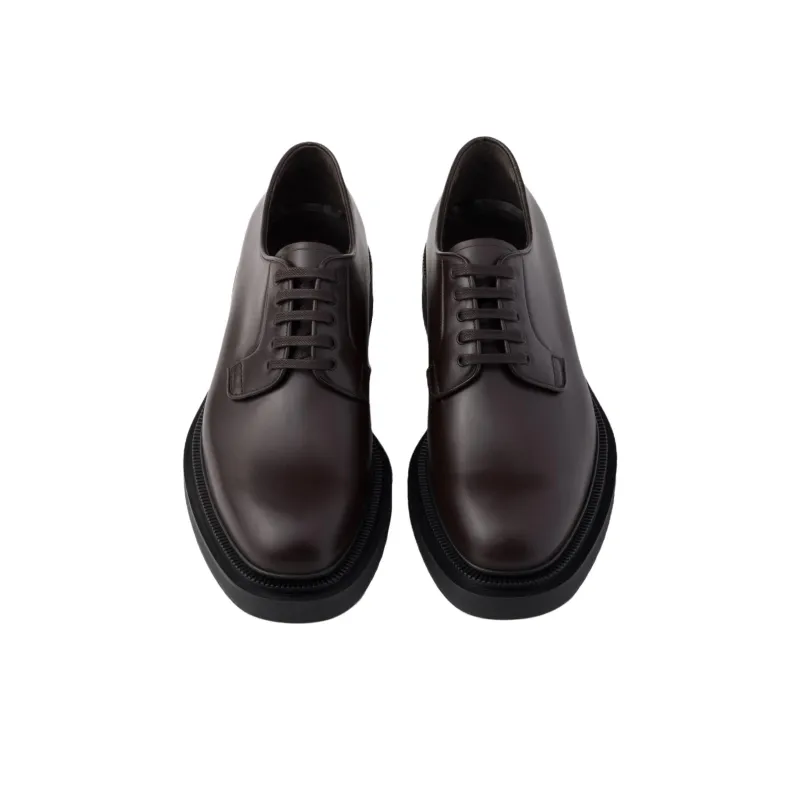 PRADA Casual Shoes 4.5cm Men's Brown-5
