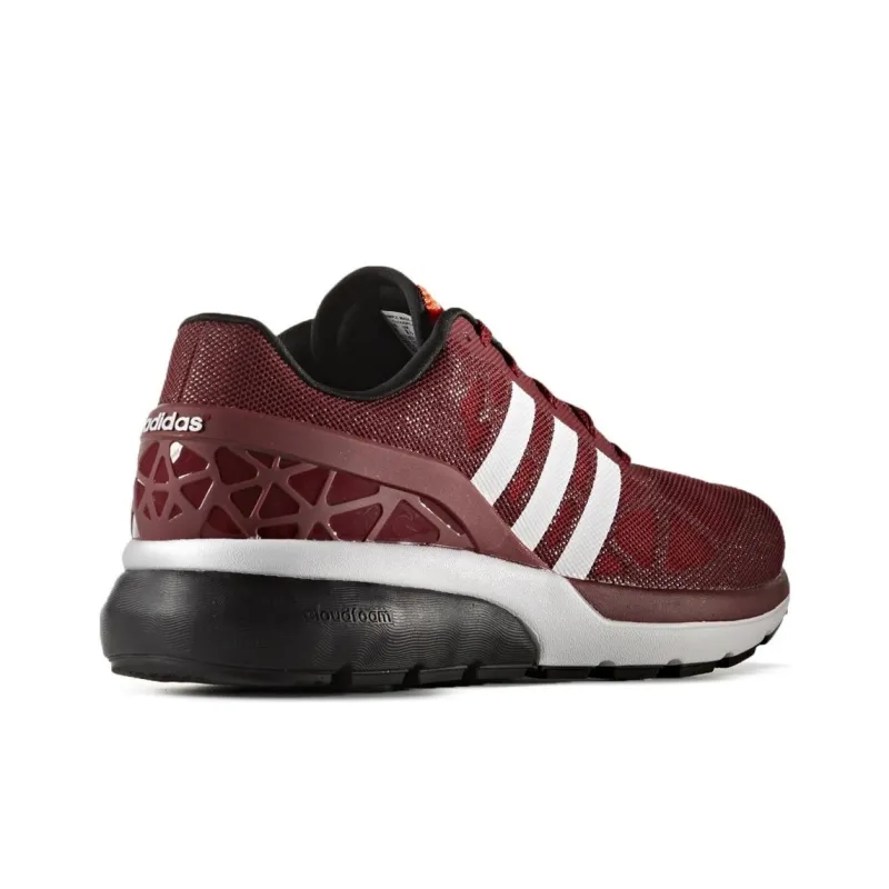 Adidas Cloudfoam Anti-Slip Wear-Resistant Low-Top Casual Shoes Men's Burgundy-2