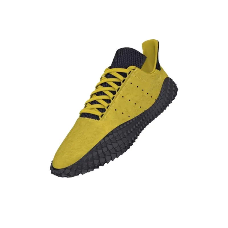 Adidas Originals Kamanda Anti Slip Wear Resistant Low Top Casual Shoes Unisex Yellow Black-1