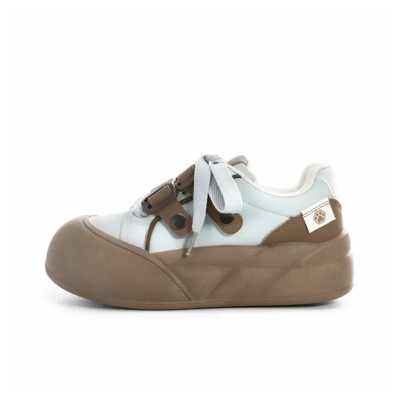 UNIITY Niche Cute Style, Platform Chunky Shoes Slip Resistant Low Top Skateboard Shoes Women's Box Included-6