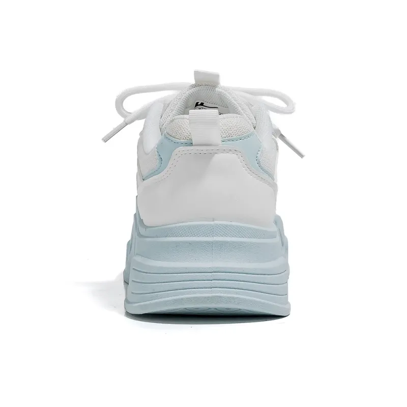 Warrior Low Top Chunky Sneakers Women's White Moon-3