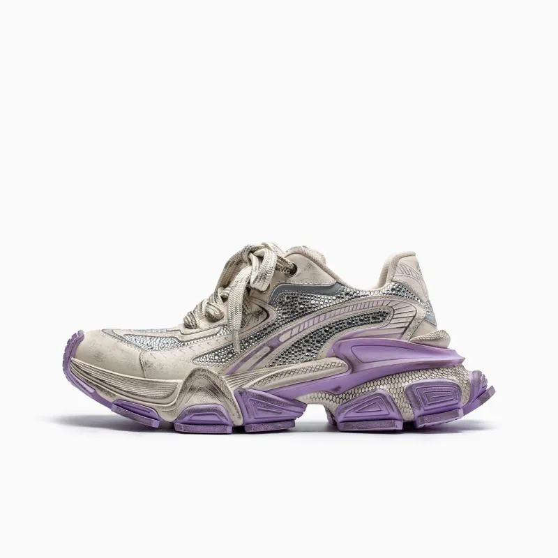 XSCZ Cushioning Anti-Slip And Wear-Resistant Low-Top Chunky Sneakers Women's-4