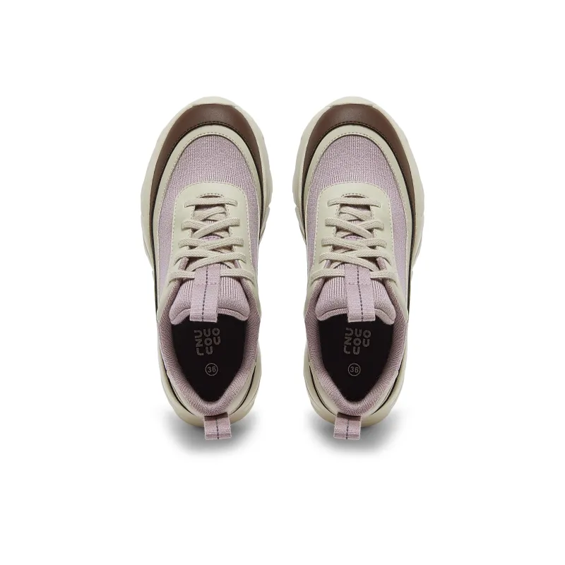 Walk More Windy Shoes Cushioned Wear-Resistant Lightweight Low-Top Chunky Sneakers Unisex-37