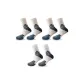 Beige White Blue 2+White Red 1[3 Pack]