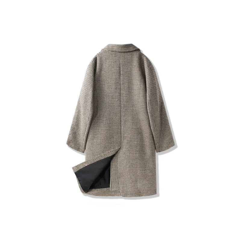 DKPD Coats Unisex Khaki Plaid-1