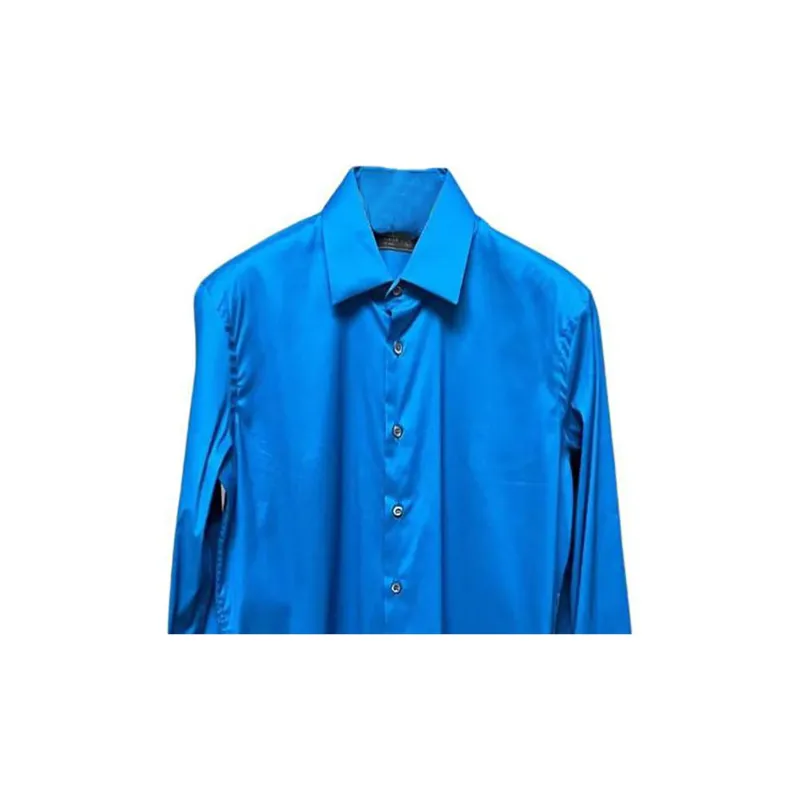 PRADA Shirt Men's Sapphire Blue-3