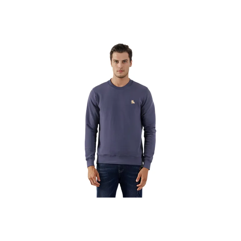Maison Kitsune Chillax Fox Patch Crewneck Sweatshirt-2