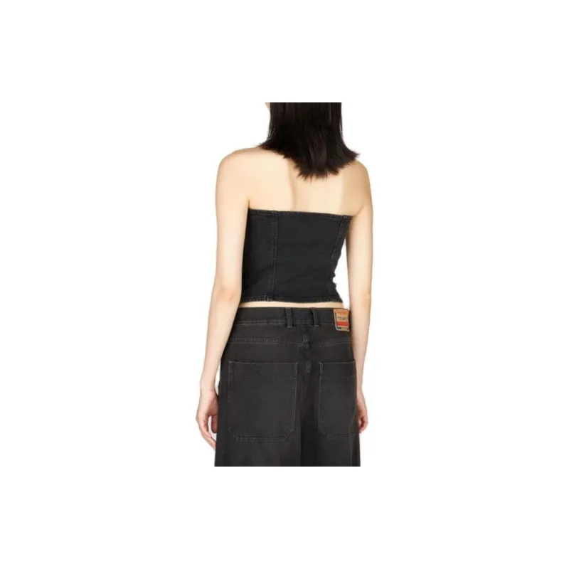 DIESEL De Ville D Denim Strapless Top-4