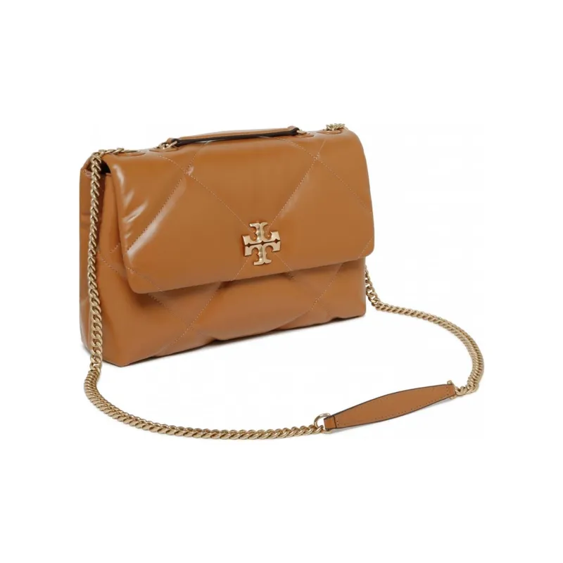 TORY BURCH Kira Cow Leather Crossbody Bag, Shoulder Bag, Handbag Women's Tan-1
