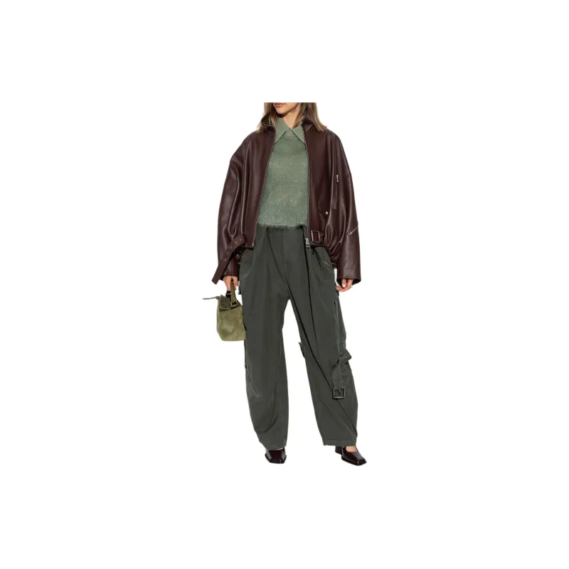 LOEWE Balloon Cargo Trousers 'Deep Olive'-1